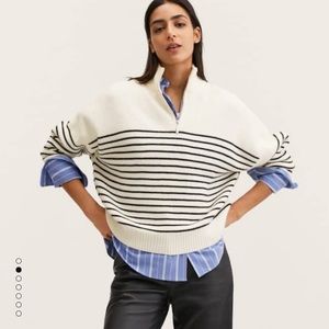 HALF ZIP MANGO SWEATER